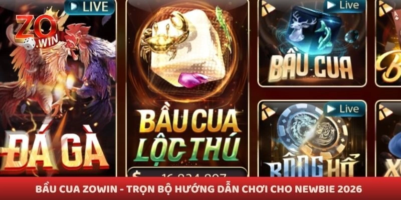 Bầu Cua Zowin - Trọn Bộ Hướng Dẫn Chơi Cho Newbie 2026