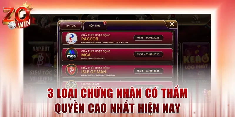 3 loại chứng nhận có thẩm quyền cao nhất hiện nay