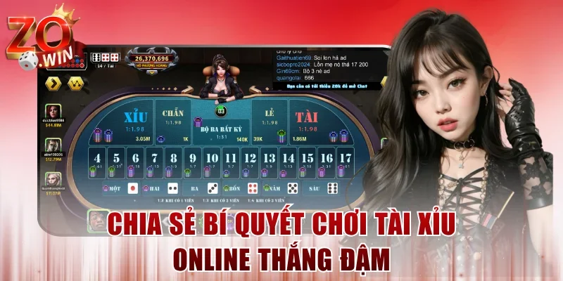 Chia sẻ bí quyết chơi Tài Xỉu online thắng đậm